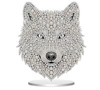 Dulov Wolf DIY Diamond Pearl Painting Ornament Kits for Adults Beginners