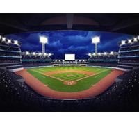 DULUDA 7x5 FT Baseball Backdrop Baseball Theme Birthday Party Decorations Field Sports Stadium Fans Night Auditorium Spotlights Photographic Background Photo Studio Props