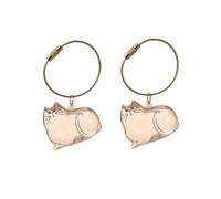 Duludu 2PCS Cat Hair Keepsake Keychain, Cat-shaped Transparent Capsule Storage Bottle, Leak-Proof Pet Fur Memorial Holder, Cute Pet Loss Remembrance Gift for Cat Lovers (Transparent)