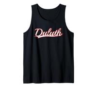 Duluth Minnesota Lake Superior Vintage Varsity Distressed Tank Top