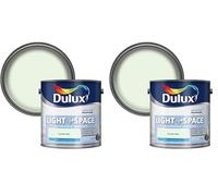 Dulux 500004 Light & Space Matt Emulsion Paint For Walls And Ceilings - Nordic Spa 2.5L (Pack of 2)