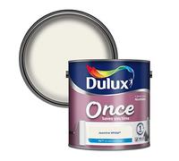 Dulux 5190905 Once Matt Emulsion Paint For Walls And Ceilings - Jasmine White 2. 5 Litres