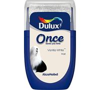 Dulux 5268047 Once Tester Paint, Vanilla White, 30 Millilitres