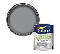 Dulux 5358152 Quick Dry Satinwood Paint, Natural Slate, 750 ml