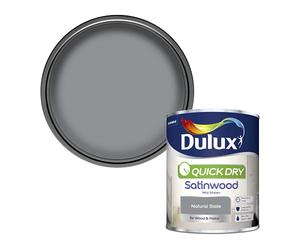 Dulux 5358152 Quick Dry Satinwood Paint - Natural Slate - 750ML