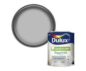 Dulux 5358157 Quick Dry Eggshell Paint, Chic Shadow, 750 ml