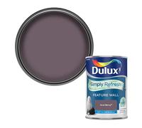 Dulux One Coat Acai Berry Matt Emulsion Paint, 1.25L
