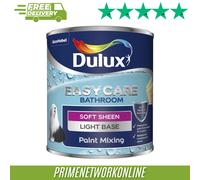 Dulux Colour Mixing Bathroom Soft Sheen Paint - Light Base - 1L 100% GENUINE NEW