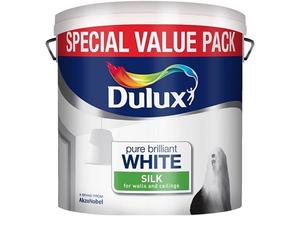 Dulux Crown Berger Pure Brilliant White Silk Paints Wall Ceilings