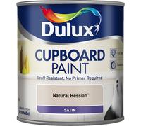 Dulux Cupboard Paint Natural Hessian 600ml - 10x tougher than standard satin, self-undercoating, quick-drying, durable finish (5091250)