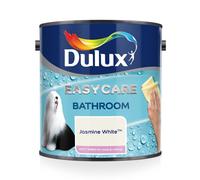 Dulux Easycare Bathroom Plus Soft Sheen Paint, Jasmine White, 2.5 Litre