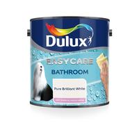 Dulux Easycare Bathroom Soft Sheen Paint, Pure Brilliant White 1L