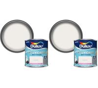 Dulux Easycare Bathroom Soft Sheen Pure Brilliant White 1L (Pack of 2)