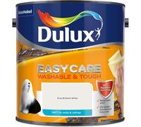 Dulux Easycare Pure brilliant white Matt Emulsion paint 2.5L