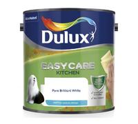 Dulux Easycare Kitchen Matt Emulsion Paint For Walls And Ceilings - Pure Brilliant White 2.5L