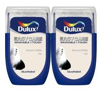 Dulux Easycare Washable and Tough Tester Paint, Almond White, 30 ml (Pack of 2)
