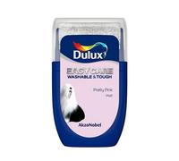 Dulux Easycare Washable & Tough Pretty Pink Matt Wall & Ceiling Emulsion Paint, 30Ml Tester Pot