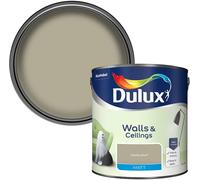 Dulux Walls & Ceilings Silk Emulsion Paint, Overtly Olive, 2.5 Litres