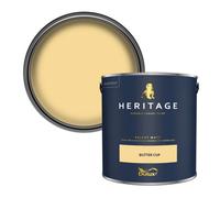 Dulux Heritage Butter Cup Velvet Matt Wall Paint, 2.5L