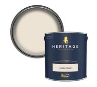 Dulux Heritage Velvet Matt Paint 2.5L, Candle Cream, High Quality Matt Emulsion Paint