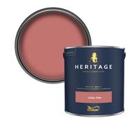 Dulux Heritage Coral Pink Velvet Matt Wall Paint, 2.5L