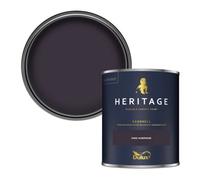 Dulux Heritage Dark Aubergine Eggshell Wall Paint, 750Ml