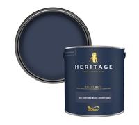 Dulux Heritage Velvet Matt Paint 2.5L, DH Oxford Blue, Luxury Durable Matt Emulsion