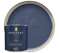 Dulux Heritage Velvet Matt Paint 2.5L, DH Oxford Blue, Luxury Durable Matt Emulsion