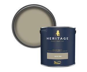 Dulux Heritage Olive Tree Velvet Matt Wall Paint, 2.5L