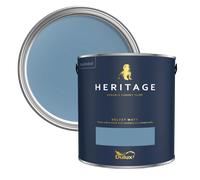 Dulux Heritage Velvet Matt Paint 125ml, Boathouse Blue, High Quality Matt Emulsion Paint
