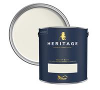 Dulux Heritage Velvet Matt Paint 125ml, Grecian White, High Quality Matt Emulsion Paint
