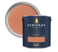 Dulux Heritage Velvet Matt Paint 1L, Inca Orange, High Quality Matt Emulsion Paint