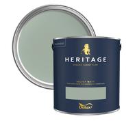 Dulux Heritage Velvet Matt Paint 1L, Sage Green, High Quality Matt Emulsion Paint