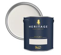 Dulux Heritage Velvet Matt Paint 2.5L, Ash White, Luxury Durable Matt Emulsion