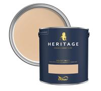 Dulux Heritage Velvet Matt Paint 2.5L, Buff, High Quality Matt Emulsion Paint
