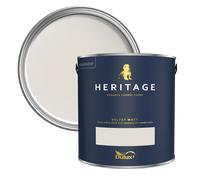 Dulux Heritage Velvet Matt Paint 2.5L, Chiltern White, High Quality Matt Emulsion Paint