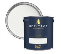 Dulux Heritage Velvet Matt Paint 2.5L, China White, Luxury Durable Matt Emulsion