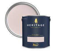 Dulux Heritage Velvet Matt Paint 2.5L, Potters Pink, Luxury Durable Matt Emulsion