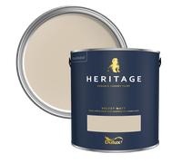 Dulux Heritage Velvet Matt Paint 2.5L, Raw Cashmere, Luxury Durable Matt Emulsion
