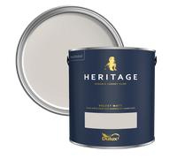 Dulux Heritage Velvet Matt Paint 125ml, Quartz Grey, High Quality Matt Emulsion Paint