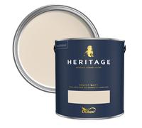 Dulux Heritage Velvet Matt Paint, York White, Luxury Durable Matt Emulsion