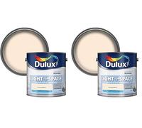 Dulux Light & Space Matt Emulsion Paint For Walls And Ceilings - Honey Beam 2.5 Litres (Pack of 2)
