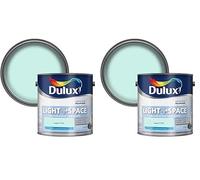 Dulux Light & Space Matt Emulsion Paint - Lagoon Falls - 2.5L (Pack of 2)