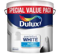 Dulux Matt Paint 6 Litre Special Value Pure Brilliant White