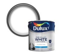 Dulux Matt Emulsion Paint For Walls And Ceilings - Pure Brilliant White 2. 5 Litres