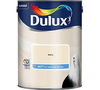 Dulux Matt Emulsion Paint For Walls And Ceilings - Ivory 5 Litres