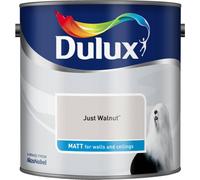 Dulux Matt Emulsion Paint For Walls And Ceilings - Just Walnut 2.5 Litres