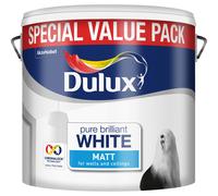 Dulux Matt Paint, 6 L - Pure Brilliant White