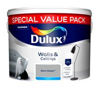 Dulux Matt Paint 7.5L Smooth & Creamy Emulsion Wall Ceilings - Warm Pewter
