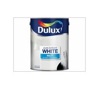 Dulux Matt Pure Brilliant White 5L - Vinyl Matt Emulsion for Walls & Ceilings, 17m2/L Coverage (5092361)